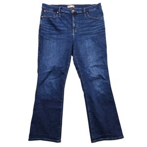 Madewell Mid-Rise Kick Out Jeans Dark Wash Size 33T 33 Tall